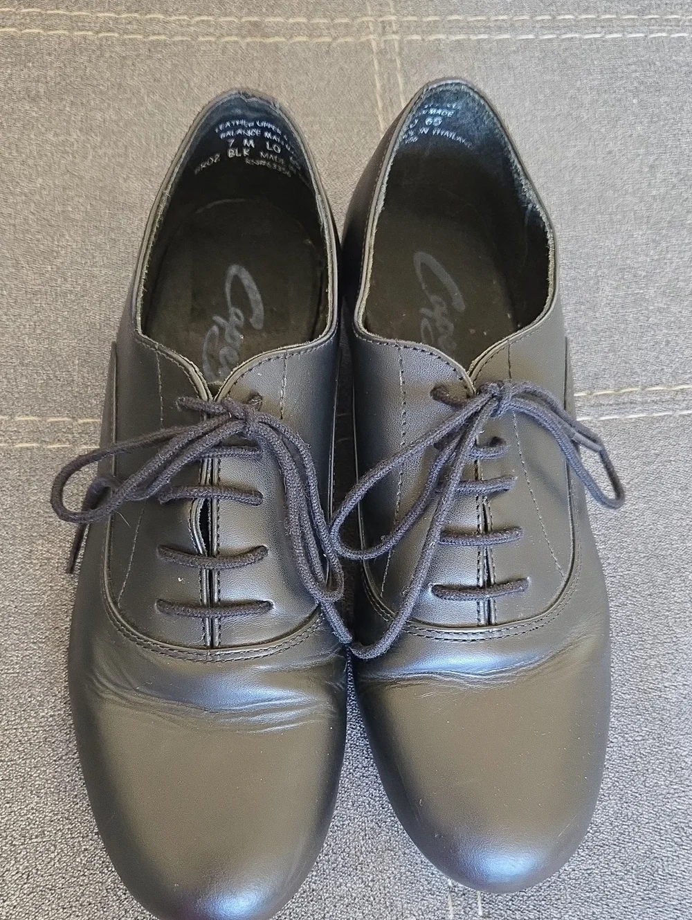Capezio Leather Men's Ballroom Dance Shoes Black Lace-Up